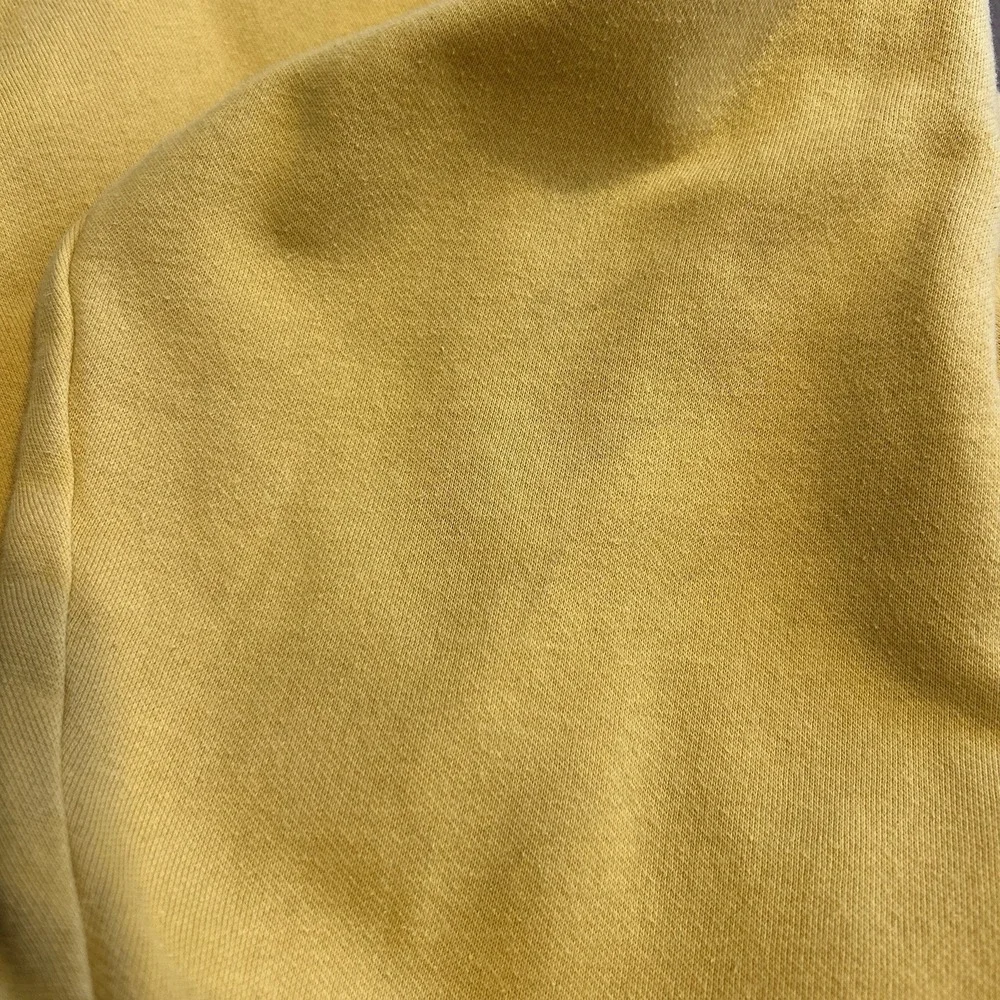 Vintage Y2K Nike Swoosh Logo Yellow Gold Pullover Hoodie Sweatshirt‎ - Men's L